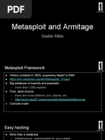 Metasploit and Armitage