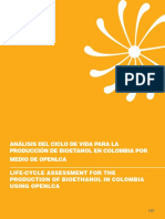 Análisis Del Ciclo de Vida para La Producción de Bioetanol en Colombia Por Medio de Openlca