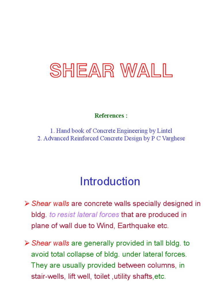 Shear Wall Design and Analysis Guide | PDF | Beam (Structure) | Bending