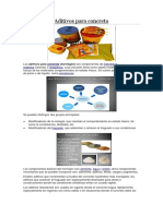 Aditivos para concreto: clasificación y funciones principales