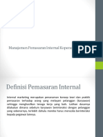 Manajemen Pemasaran Internal Koperasi