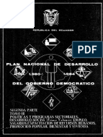 Plan nacional de Desarrollo - Ecuador 1980-1984