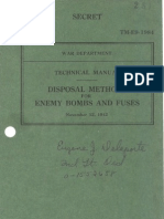 TM E9 1984 Disposal Methods for Enemy Bombs & Fuzes