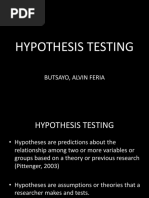 Hypothesis Testing