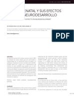 Estres Prenatal y Sus Efectos Sobre El Neurodesarrollo