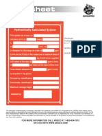 Hydraulic System Sign NFPA 5x7 TechData