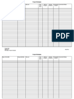 Project Workplan