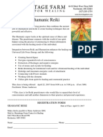 Shamanic Reiki: Registration Form