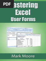 Mark Moore-Mastering Excel - User Forms (2015)