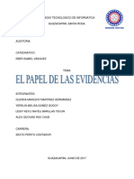 El Papel de Las Evidencias