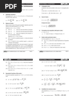 Math Formula Sheet AIEEE