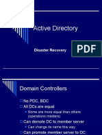 Active Directory: Disaster Recovery