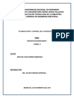 Tarea 1 Gestion de Inventarios Brayan Jose Barrios Medrano PCP II