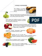 10 Frutas y Sus Proteínas
