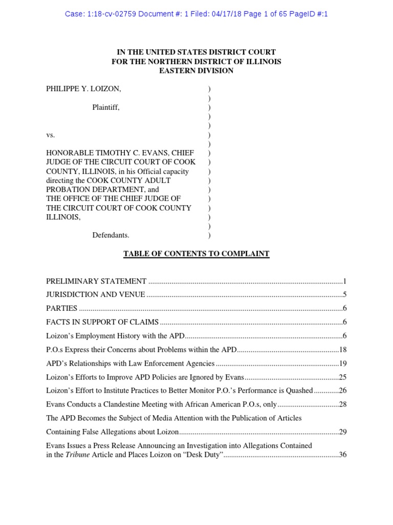 Philippe Loizon Complaint | PDF | Probation | Wisconsin Circuit Courts