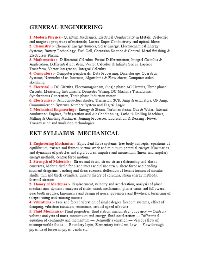 General Engg | PDF