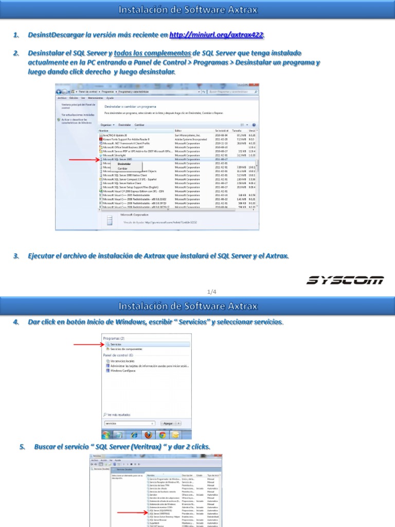 Guia de Instalacion Axtrax PDF | PDF