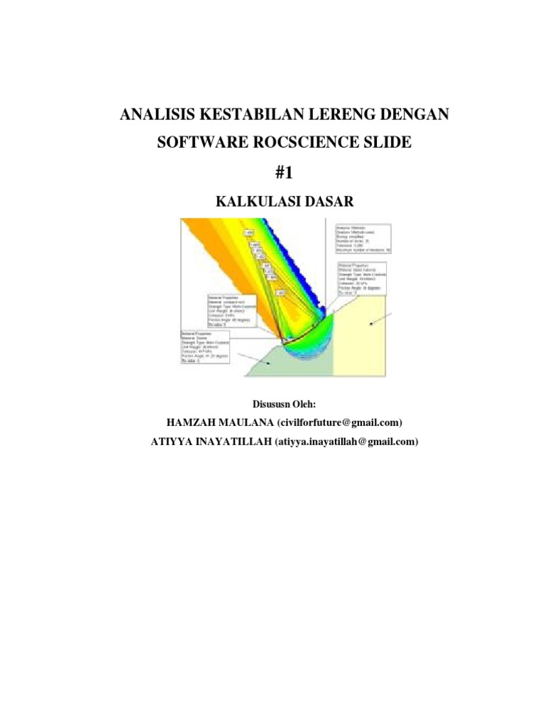 Analisis Lereng dengan Rocscience Slide | PDF