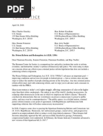 Letter to Congress on the Prison Reform and Redemption Act