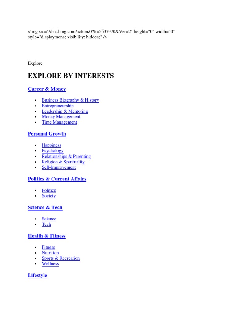 Explore by Interests: Career & Money | PDF | Business | Art