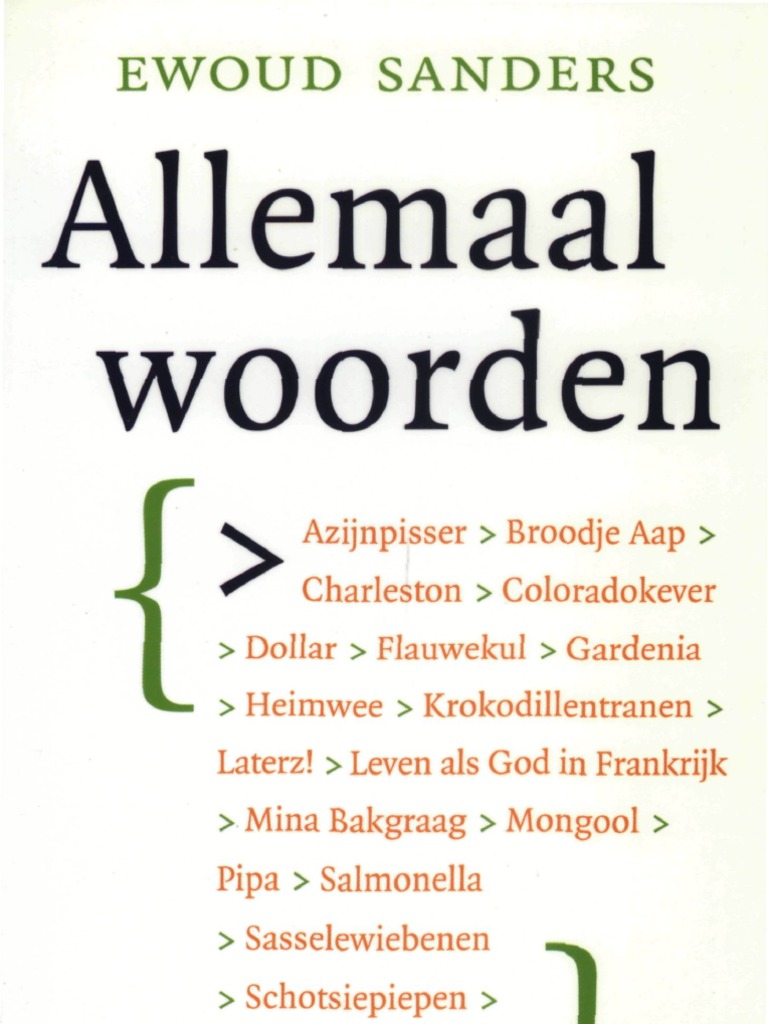 2005 Sanders, Ewoud Allemaal Woorden PDF afbeelding