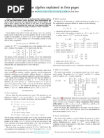 Linear Algebra in 4 Pages PDF