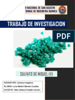 Propiedades y usos del sulfato de níquel