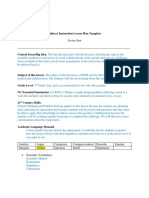 Indirect Instruction Lesson Plan Template: Name Class Date