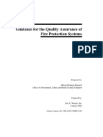 Guidance For The Quality Assurance of Fire Protection Systems