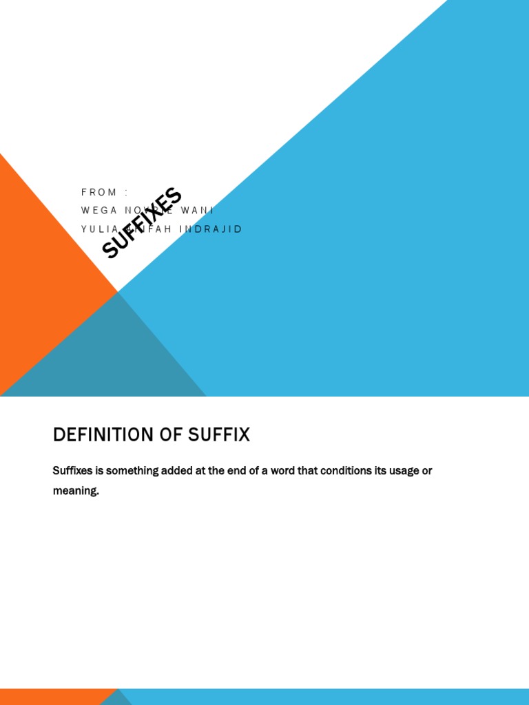 Suffixes | PDF | Language Arts & Discipline