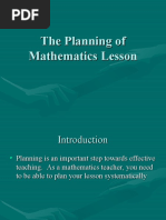 Download 3 the Planning of Mathematics Lesson by uvani SN37666630 doc pdf