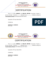 Certification of Absences