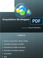 Acquisition Strategies by Wipro (Vinay M - 0921911)