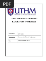 Laboratory Worksheet: Light Structurelaboratory