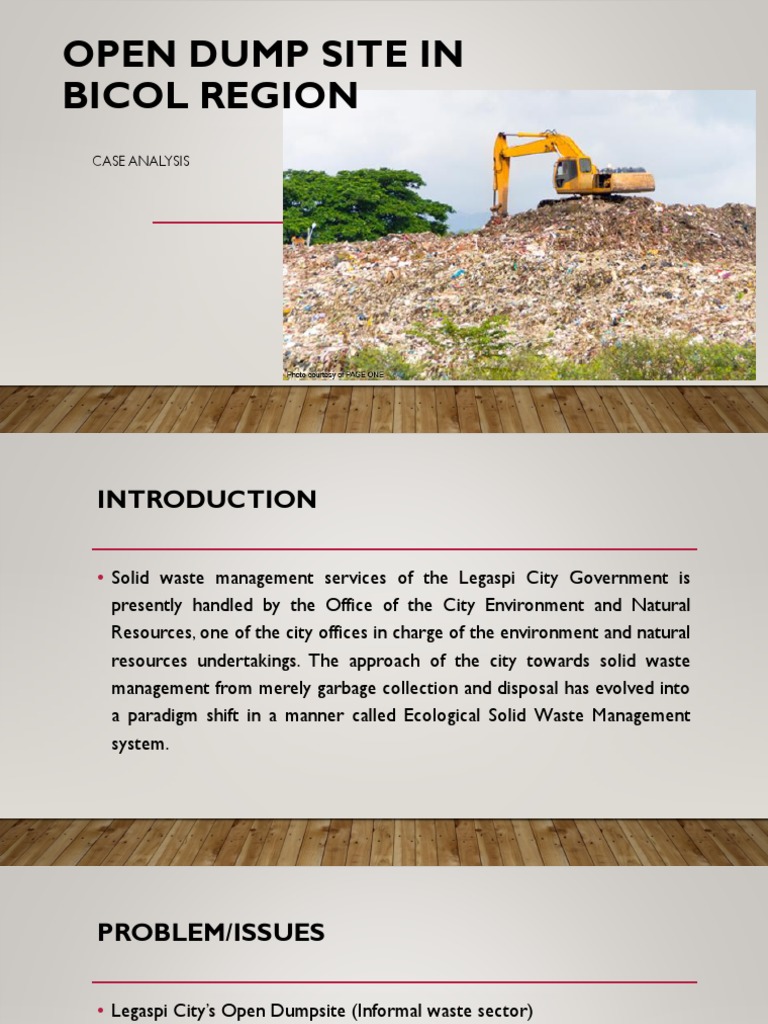 Open Dumpsite Analysis in Bicol Region | PDF | Waste Management | Landfill