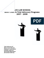 Pace Law Moot Court & Trial Advocacy Programs 2007-2008
