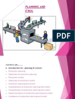 Production Planning and Control