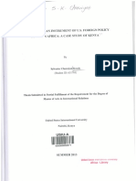 Foreign Aid as an Instrument of US Foreign Policy Towards Africa a Case Study of Kenya