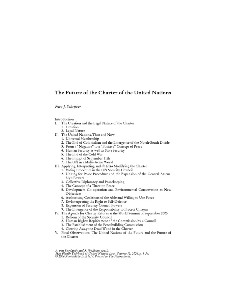 UN Charter | PDF | United Nations | International Relations