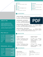 One Page CV Template # 03