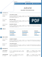 One Page CV Template # 05