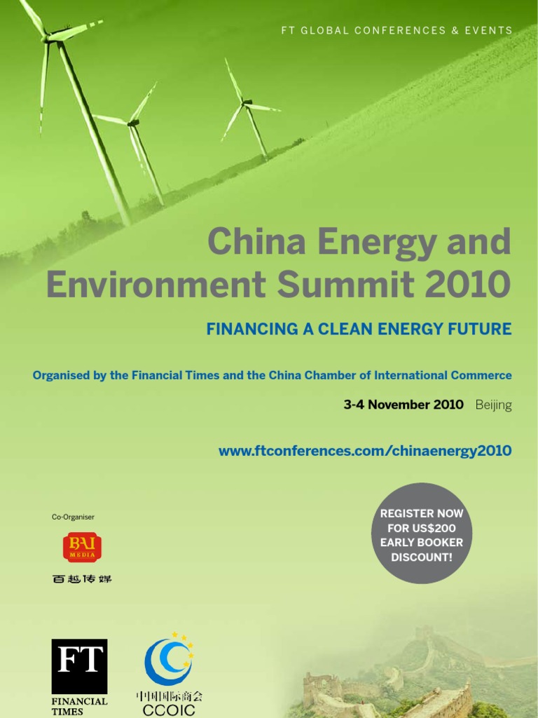 China Energy and Environment Summit 2010 | PDF | Low Carbon Economy ...