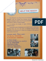 Sevabharathi Gandhi Hospital Shelter Home Secunderabad Pamphlet