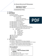 Format Guide Internship Report Writing