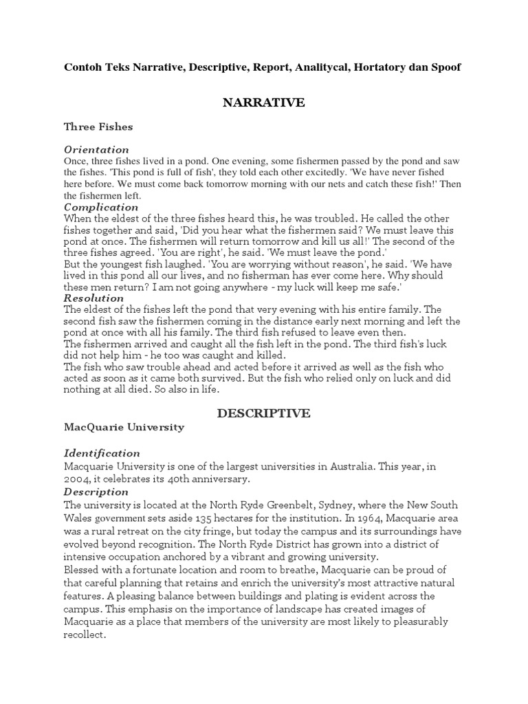 Contoh Teks Narrative Fisherman Lightning