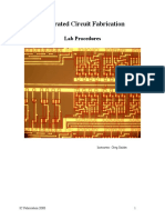 Integrated Circuit Fabrication: Lab Procedures