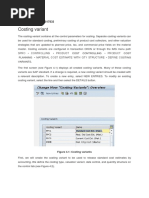 Costing Variant