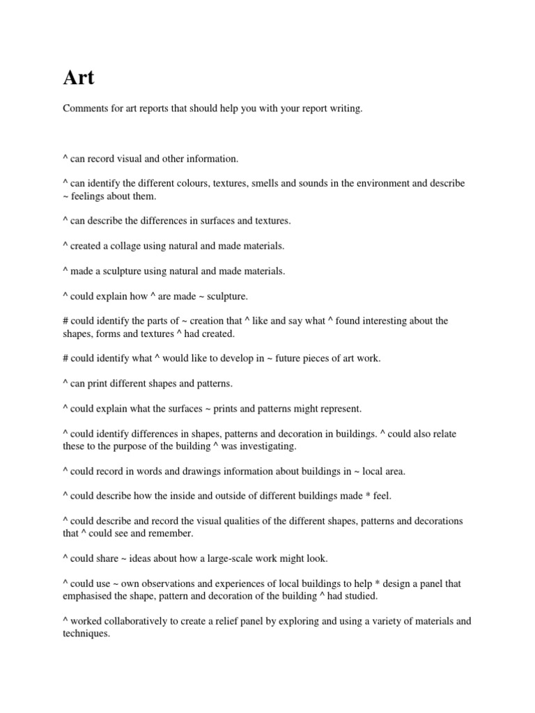 Art Comments PDF Composition (Visual Arts) Drawing