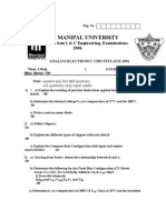 Analog Eletronics Circuits (ICE-209)