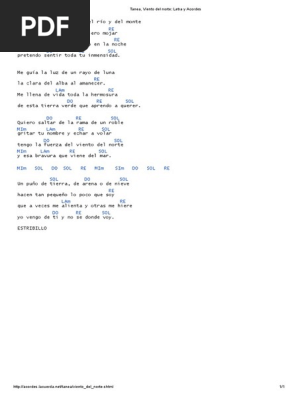 Tanea Viento Del Norte Letra Y Acordes